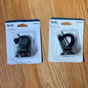 Style Selections Black Ceiling Hooks #0149794